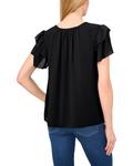 Топ CeCe Shoulder Smocking Ruffle, цвет Rich Black - фото 2