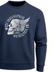 Neverless Свитшот 'Wing Skull' в цвете Navy - фото 6