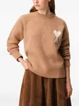 Свитер Ami de Coeur Ami Paris, бежевый - фото 3