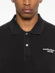 Поло с логотипом Acne Studios, черный - фото 5