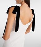 Платье макси из шелкового крепа Rodarte, белый - фото 6