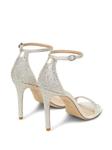 Сандалии Stuart Weitzman 100 мм Nudist Shine, серебряный - фото 3