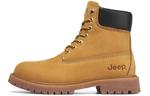 Ботинки Jeep на шнуровке с логотипом, песочный - фото