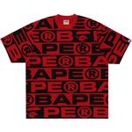 Футболка BAPE Lux Sport Pattern Oversized Tee, Red - фото