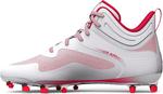 Under Armour мужские кроссовки Command Mid Lacrosse MT TPU, White/Red - фото