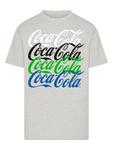 Рубашка F4NT4STIC Coca Cola Repeat Logo, серый - фото