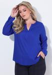 Блуза Ulla Popken Blouse, Blue - фото