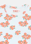 Футболка с принтом "цветы" Tinycottons, Ice Blue - фото 4