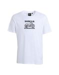 Футболка Barbour, белый - фото