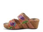 Сандалии L'Artiste Briseis Wedge Sandal, Peach Multicolor - фото 2