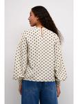 Блузка Kaffe, цвет chalk/black dot - фото 3