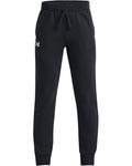 Брюки Under Armour Kids Rival Fleece Joggers, черный/белый - фото
