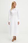 Хлопковое платье Answear.Lab, белый - фото