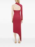 Courrèges креповое платье макси Slash, красный - фото 3