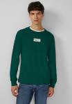 Топ s.Oliver LONGSLEEVE MIT FLAMMSTRUKTUR, Tannengrün/Khaki - фото