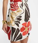 Джульетта цветочное льняное мини-платье SIR, Fiorello Rosso - фото 5