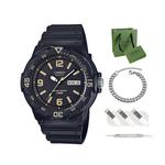 Унисекс черные часы MRW200H-1B3V CASIO - фото 2