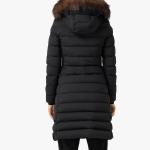 Пуховик женский Burberry с меховым капюшоном, черный - фото 5