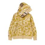 Худи BAPE Color Camo Double Shark Full Zip 'Yellow', желтый - фото 3