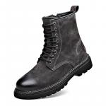 Ботинки Crew Martin 3 см мужские черные Romon, хаки - фото 3