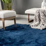 Ковер Loni Solid Shag Area Rug nuLOOM, 122 см, темно-синий - фото 23