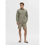 Шорты Selected Slim Miles Flex, зеленый - фото 6