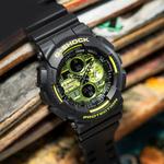 Часы CASIO G-Shock Analog-Digital 'Black Green', черный - фото 4