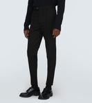 Габардиновые узкие брюки Prada, черный - фото 3