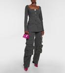 Клатч Moonbag из металлической кожи Eéra, фуксия - фото 5