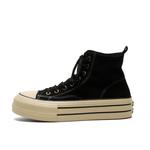 Кеды унисекс высокие черные/белые Mengsai Mengsai - фото