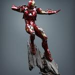Статуя Iron Man Marvel MK7 1/4 в полный рост 74,5 см QueenStudios - фото 4