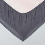 Простыня Homescapes темно-серый, 140/190 см - фото 2