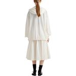 Юбка из понже PRADA, белый - фото 5