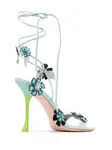 Босоножки Blossom 100 Roger Vivier, синий - фото 3