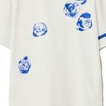 Футболка женская Burberry с синим принтом, белый - фото 6