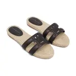 Тапочки из тисненой кожи Tommy Hilfiger, черный - фото 2