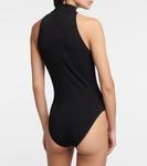 Боди с воротником халтер Alaïa, черный - фото 3