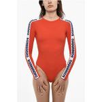 Боди с длинными рукавами и логотипами Dsquared2, Orange - фото