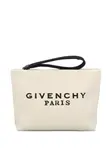 Клатч с логотипом Givenchy, нейтральный - фото