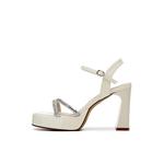 Сандалии с одним ремешком 10 см женские DAPHNE, Black - фото