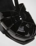 Лакированные сандалии Tribute на платформе Saint Laurent - фото 5
