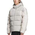 Пуховики и куртки мужские Adidas, серо-белый - фото