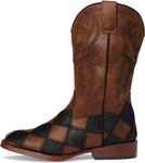 Ботинки Roper Kids  Bird Blocks, Black/Tan Faux Leather Patchwork Vamp - фото 4