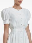 POST MERIDIEM платье мини на пуговицах, белый - фото 6