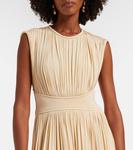 Гипнотическое плиссированное макси-платье Zimmermann, Cream - фото 4