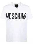 Футболка с логотипом Moschino, белый - фото