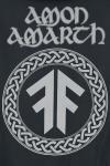 Толстовка с капюшоном Amon Amarth Logo, черный - фото 3