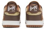 Кроссовки BAPE A BATHING APE Sk8 Sta #5 White Grey, коричневый - фото 3