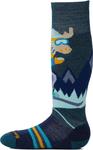 Носки Smartwool Kids Unisex Wintersport Full Mountain Moose Pattern OTC Socks, Twilight Blue - фото