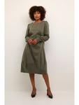 Платье до колена CULTURE, оливковый - фото